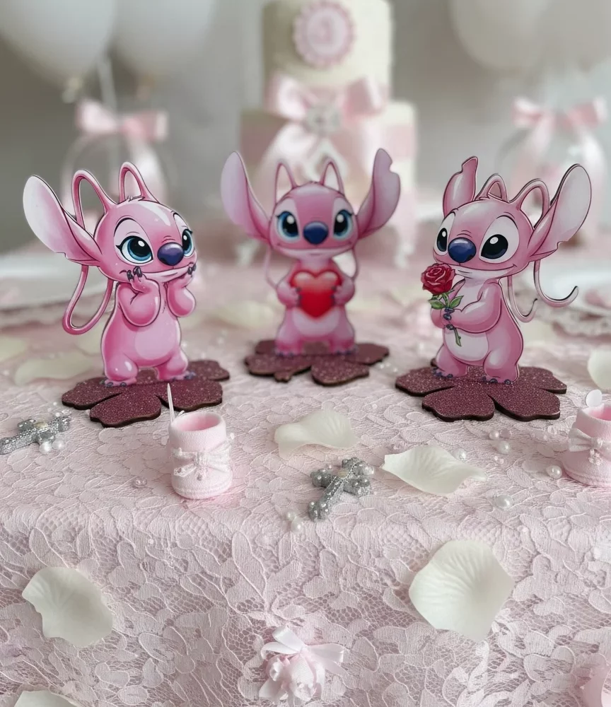 Personnages centre de table bois Angel