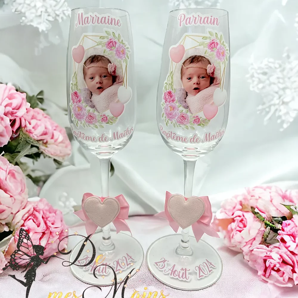 Flûte déco rose
