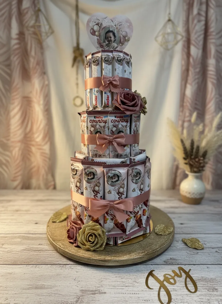 Pièce montée Boho