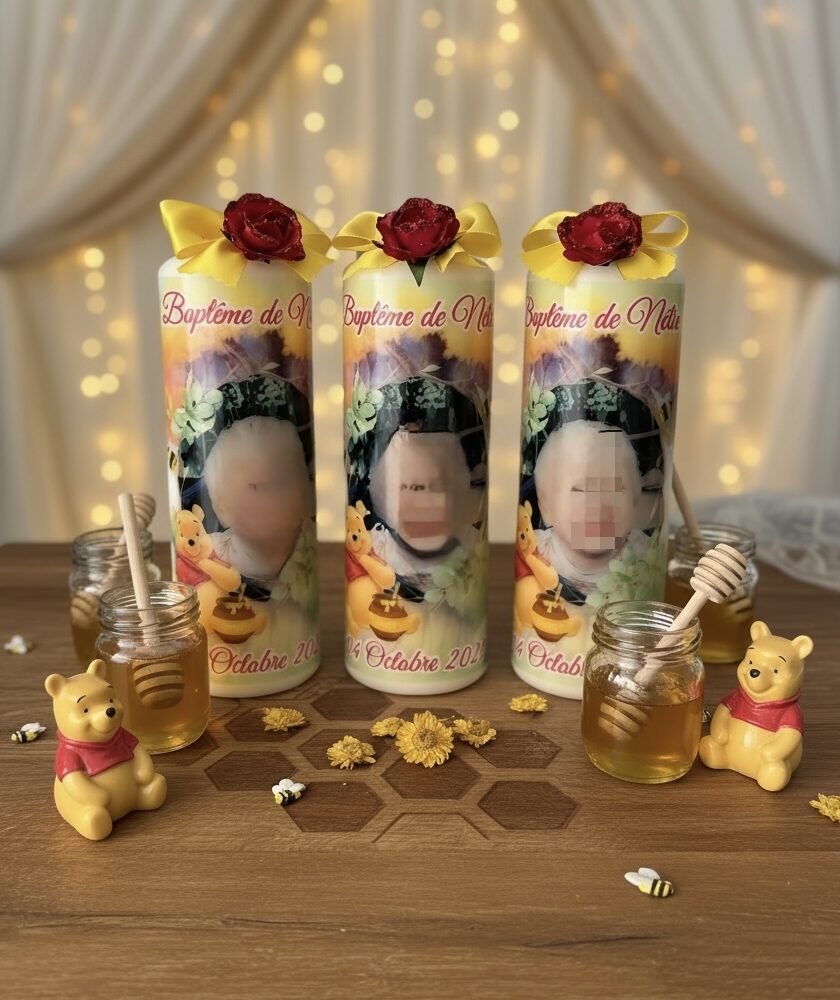 Bougie pilier Winnie l'ourson