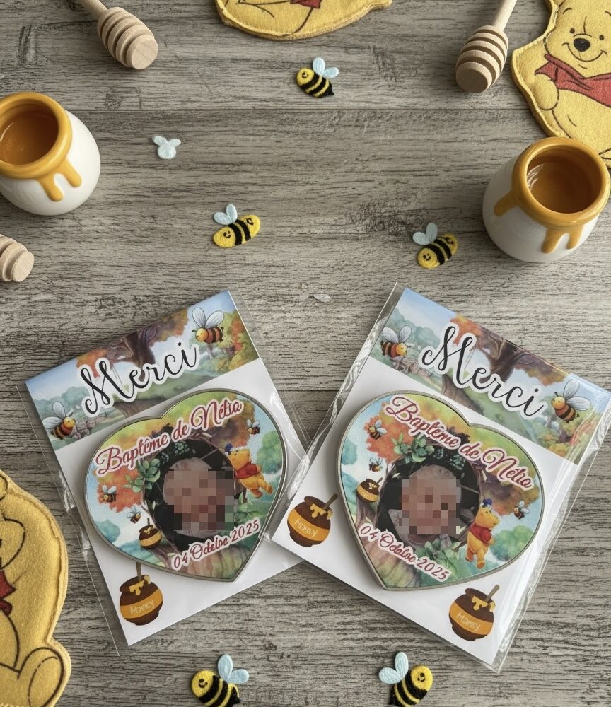 Magnet cœur Winnie l'ourson
