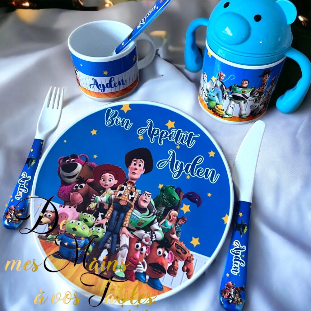 Kit repas incassable personnalisé toy story