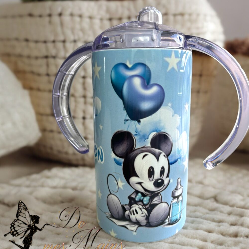 Gobelet d'apprentissage isotherme personnalisé Mickey et Dumbo