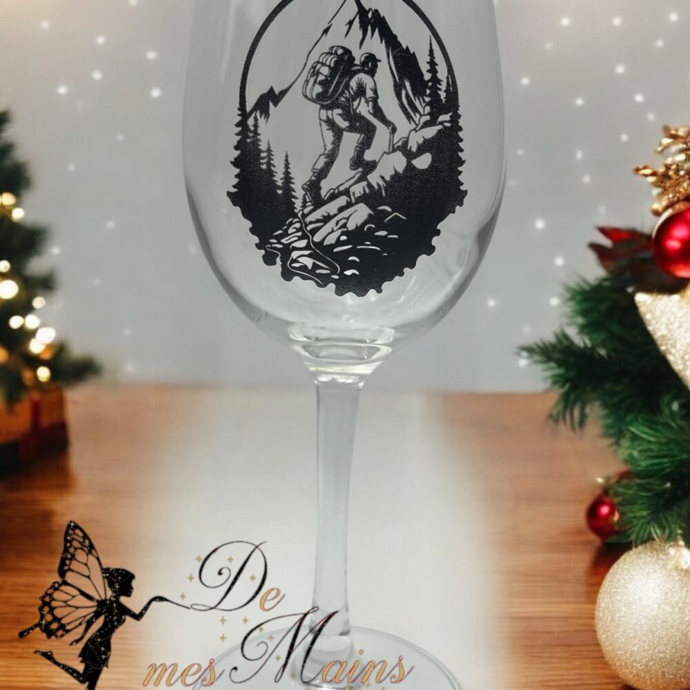 Verre gravé personnalisé randonnée