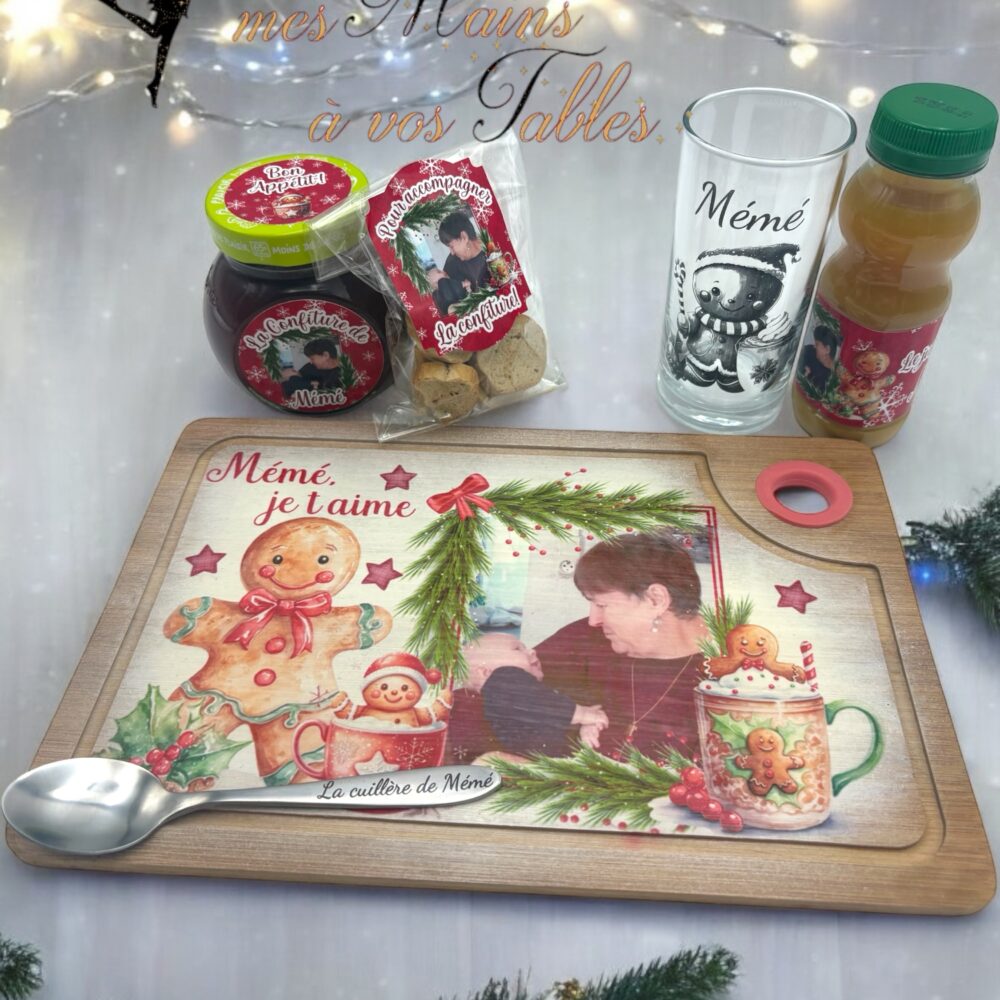 Plateau repas personnalisé Noël gourmand