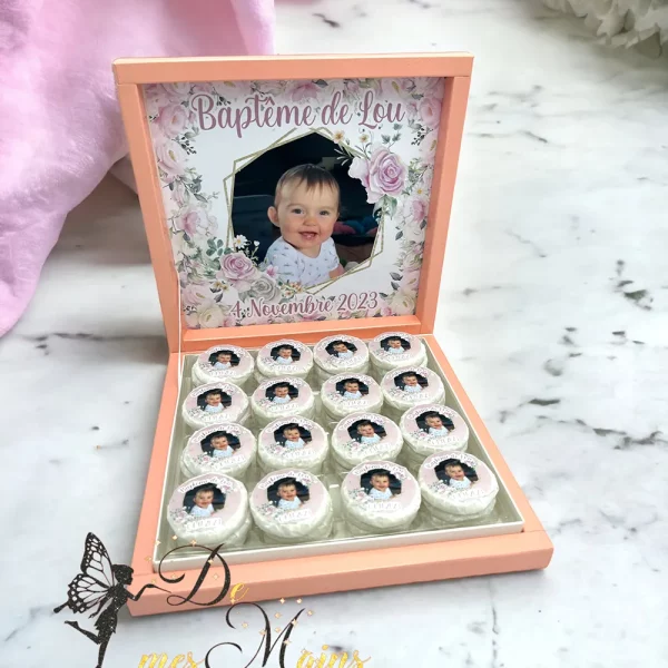 Boîte chocolat ou savon rose