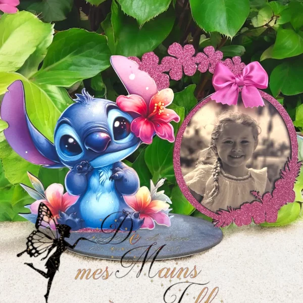 Cadre bois Stitch