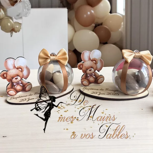 Dragées boules et bois