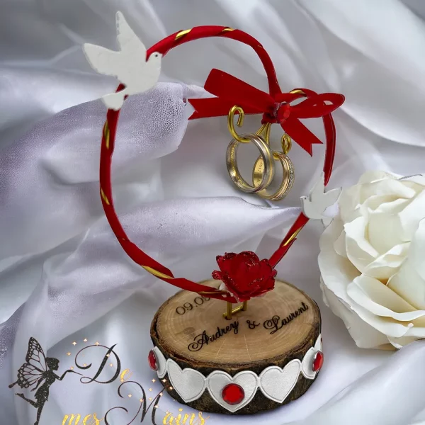 Porte alliance cœur amour